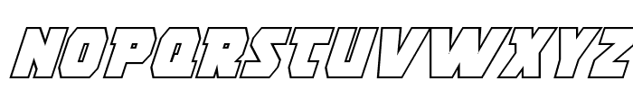 Rogue Hero Outline Italic Font UPPERCASE