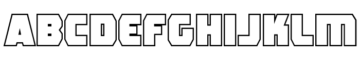 Rogue Hero Outline Font LOWERCASE