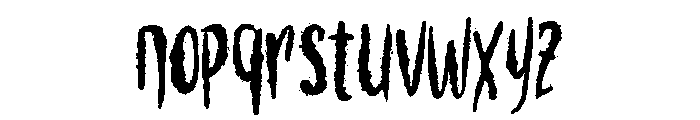 Roh Jahat Font LOWERCASE