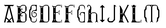 Rohan Regular Font UPPERCASE