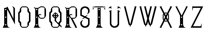 Rohan Regular Font UPPERCASE