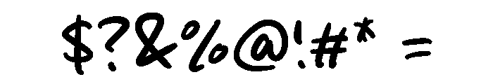 Rolling Cake Font OTHER CHARS