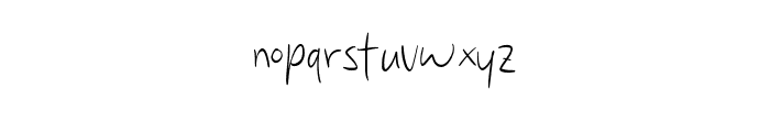 Rolling Stright Font LOWERCASE