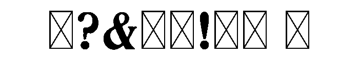 Romaansch Bold Font OTHER CHARS