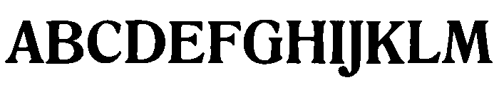 Romaansch Bold Font UPPERCASE