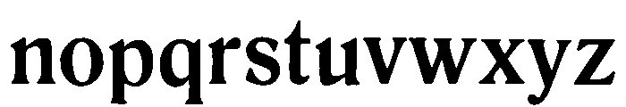 Romaansch Bold Font LOWERCASE