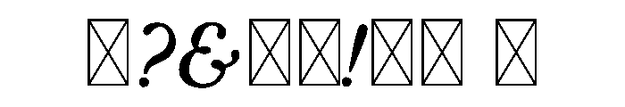 Romaansch Italic Font OTHER CHARS