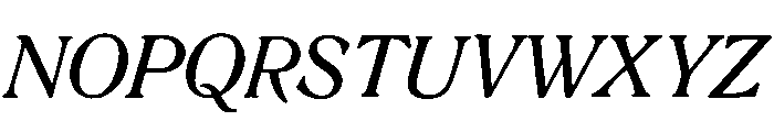 Romaansch Italic Font UPPERCASE