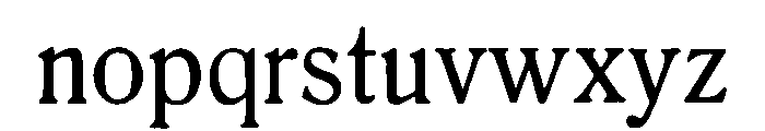 Romaansch Font LOWERCASE