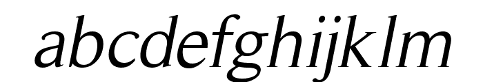 RomanSerif-Oblique Font LOWERCASE