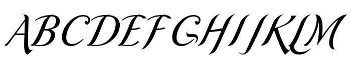 Romande ADF Script Std Italic Font UPPERCASE