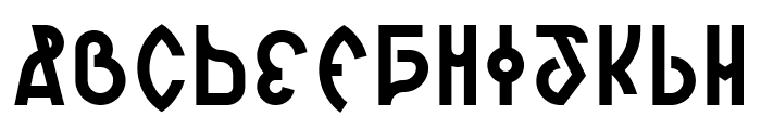 Romanjo-Regular Font UPPERCASE