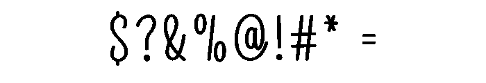 Romantic Honeymoon Font OTHER CHARS