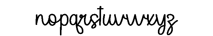 Romantic Honeymoon Font LOWERCASE