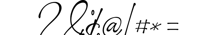 Romantic Signature Font OTHER CHARS