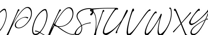Romantic Signature Font UPPERCASE