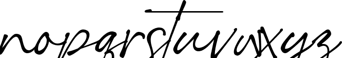Romantic Signature Font LOWERCASE