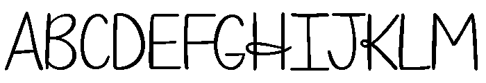 Romantic Song Font UPPERCASE