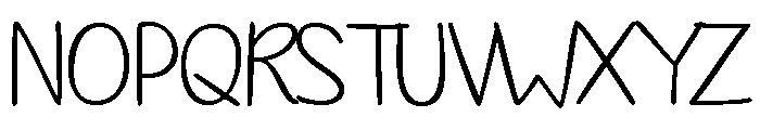 Romantic Song Font UPPERCASE