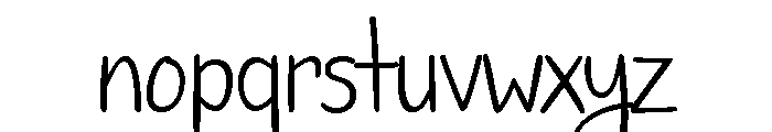 Romantic Song Font LOWERCASE