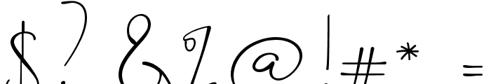Romantically Free For Personal Font OTHER CHARS