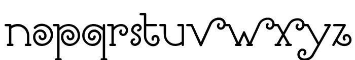 Romantine Font LOWERCASE