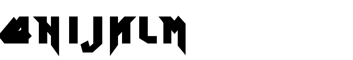 Ron Maiden Font LOWERCASE