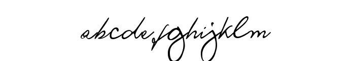 Ronald Handwriting Regular Font LOWERCASE