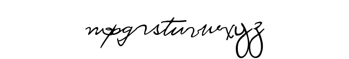 Ronald Handwriting Regular Font LOWERCASE