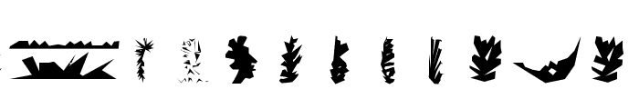 Roots Regular Font LOWERCASE