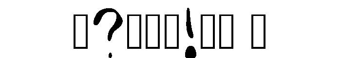 Rorschach M Smooth Regular Font OTHER CHARS