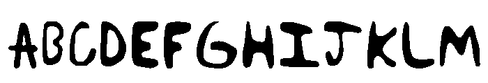 Rorschach M Smooth Regular Font UPPERCASE