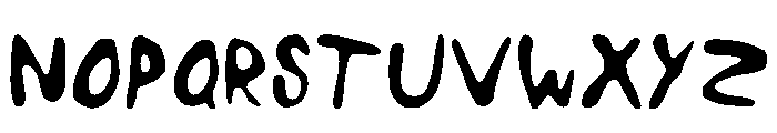 Rorschach M Smooth Regular Font UPPERCASE