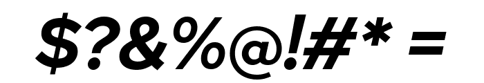 Rosa Sans Bold Italic Font OTHER CHARS