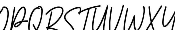Rosabella Signature DEMO! DEMO! Font UPPERCASE