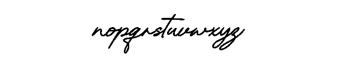 Rosallina Script PERSONAL USE O Font LOWERCASE