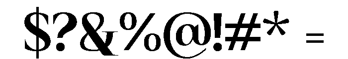 Rosamby Demo Font OTHER CHARS
