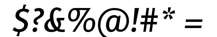 Rosario SemiBold Italic Font OTHER CHARS