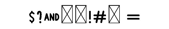 Rose1 Font OTHER CHARS