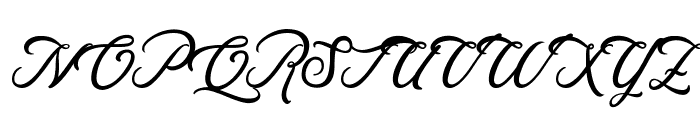 Rosewell Script Demo Font UPPERCASE