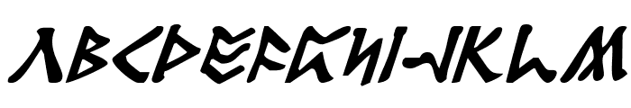 Rosicrucian Italic Font LOWERCASE