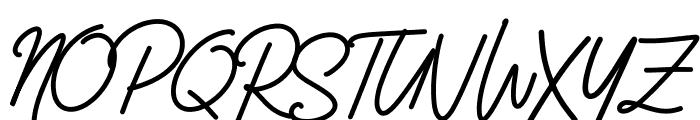 Rossela Signature Font Demo Font UPPERCASE