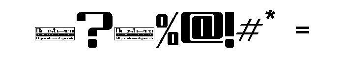 Rostero Font OTHER CHARS