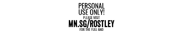 Rostley PERSONAL USE ONLY Regular Font OTHER CHARS