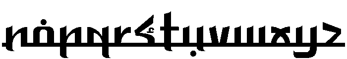 Rosyidunpersonaluse-Regular Font LOWERCASE