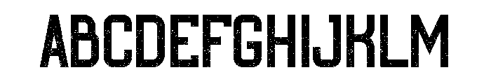 Roters Rough Font UPPERCASE