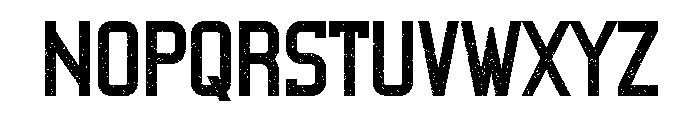 Roters Rough Font UPPERCASE