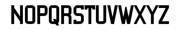 Roters Font UPPERCASE