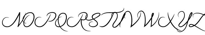 Rothenburg Script Font UPPERCASE