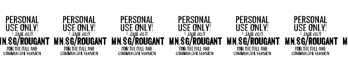 RougantPERSONALUSEONLY-Regular Font OTHER CHARS